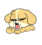 色々な表情のコミカルな犬のキャラクター（個別スタンプ：20）