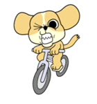 色々な表情のコミカルな犬のキャラクター（個別スタンプ：40）