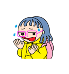 Molly in the pink glasses（個別スタンプ：1）