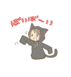 猫パーカー（個別スタンプ：37）