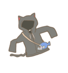 猫パーカー（個別スタンプ：40）