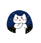 ゆる～いしろねこスタンプ1（個別スタンプ：34）