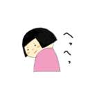 おっかぱ少女（個別スタンプ：5）