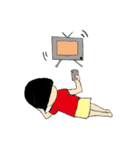 おっかぱ少女（個別スタンプ：8）