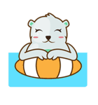 キュートな白熊のハク（個別スタンプ：11）