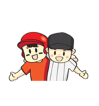 野球の兄弟 (日本語)（個別スタンプ：21）