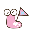 いもむし君とかわいい幾何学模様（個別スタンプ：35）