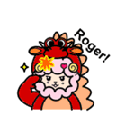 Costume Shy sheep（個別スタンプ：32）
