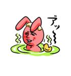 赤いうさぎ（個別スタンプ：24）