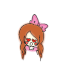 落書き風ゴス・ロリちゃん。（個別スタンプ：7）