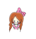 落書き風ゴス・ロリちゃん。（個別スタンプ：14）