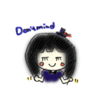 落書き風ゴス・ロリちゃん。（個別スタンプ：35）