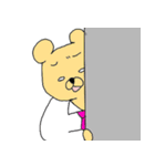 うさぎやクマやパンダなどの社員スタンプ（個別スタンプ：34）