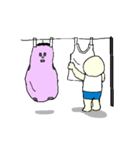 着ぐるみナスくんと白ねこちゃん（個別スタンプ：12）