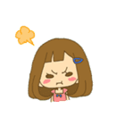 かわいい☆前髪ぱっつん女子（個別スタンプ：4）