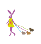 FUNRabbits (Holiday FUN)（個別スタンプ：19）