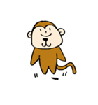 変な顔のさる。（個別スタンプ：10）