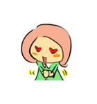 Unrequitedlove Girl（個別スタンプ：25）