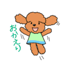 やんちゃ可愛いプードルたち（個別スタンプ：7）