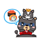 Kuro ＆ Bento2 (English Edition)（個別スタンプ：23）