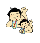 Sumo Dad and Sumo Son - English（個別スタンプ：9）