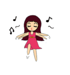 Bob hair girl in LINE（個別スタンプ：19）