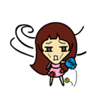 Bob hair girl in LINE（個別スタンプ：24）