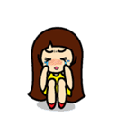 Bob hair girl in LINE（個別スタンプ：37）