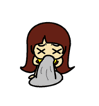 Bob hair girl in LINE（個別スタンプ：39）