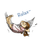 J girl  (Practical  English)（個別スタンプ：40）