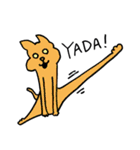 伸びる猫（個別スタンプ：6）