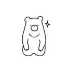 しろいクマ2（個別スタンプ：19）