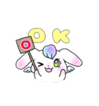 ホワうさ＆ブラねこ（個別スタンプ：9）