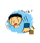 鉛筆ボーイ (英語）（個別スタンプ：22）