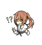 制服少女の日常会話（個別スタンプ：3）