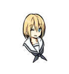 制服少女の日常会話（個別スタンプ：4）