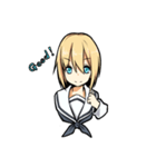 制服少女の日常会話（個別スタンプ：5）