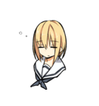制服少女の日常会話（個別スタンプ：7）