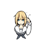制服少女の日常会話（個別スタンプ：9）