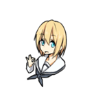 制服少女の日常会話（個別スタンプ：10）