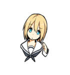 制服少女の日常会話（個別スタンプ：12）