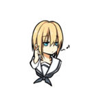 制服少女の日常会話（個別スタンプ：34）