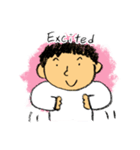 鉛筆ボーイ2 (英語）（個別スタンプ：32）