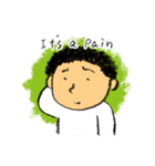鉛筆ボーイ3 (英語）（個別スタンプ：4）