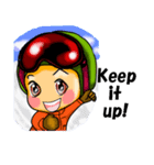 スノーボード大好き 英語版（個別スタンプ：17）