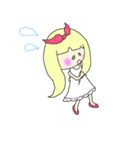 赤いリボンの女の子（個別スタンプ：8）