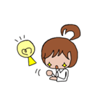 ポニテgirl（個別スタンプ：34）