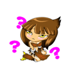 猛禽 擬人化編 肉食系女子（個別スタンプ：2）