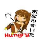 猛禽 擬人化編 肉食系女子（個別スタンプ：8）