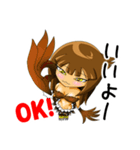 猛禽 擬人化編 肉食系女子（個別スタンプ：11）